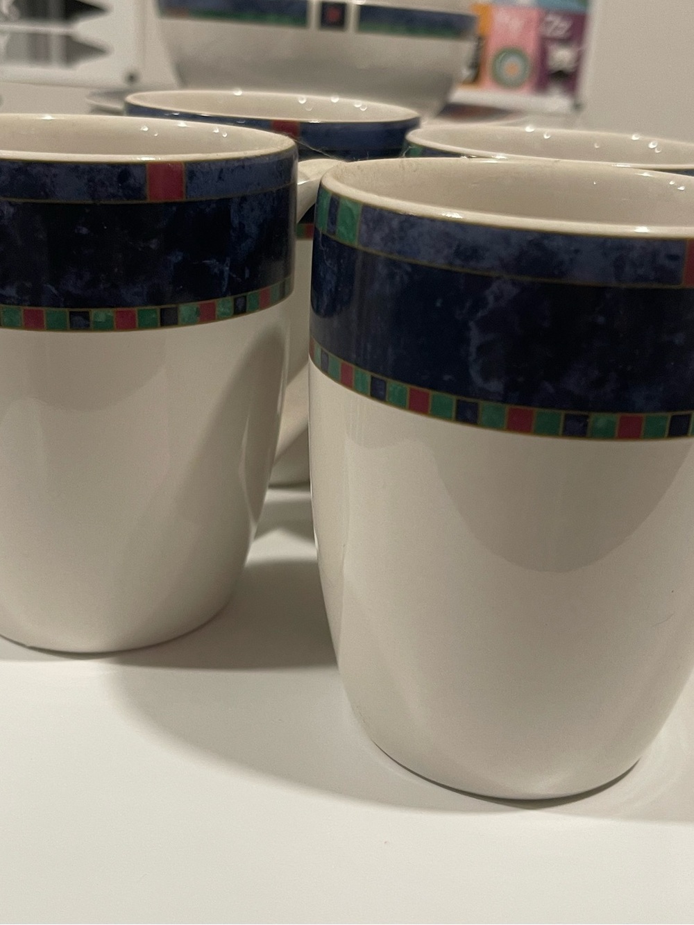 Vintage Pfaltzgraff Atalya Ceramic Mugs- Set of 4